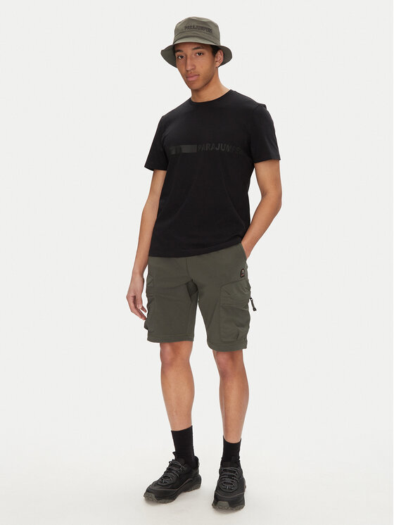 Parajumpers Parajumpers T-Shirt Space 25SMPMTSXF05 Czarny Regular Fit