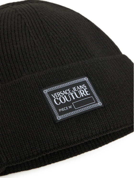 Versace Jeans Couture Versace Jeans Couture Kepurė Big Beanie 79YAZK50 Juoda