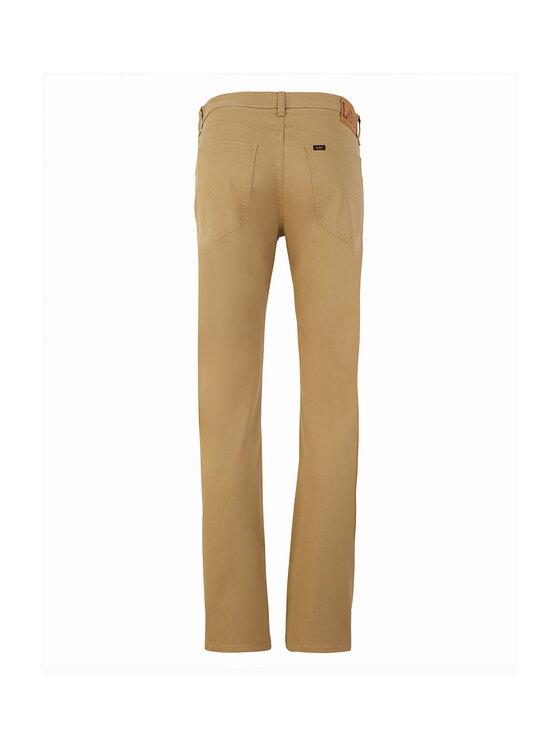Lee Lee Chinosy DAREN ZIP FLY Beżowy Regular Fit