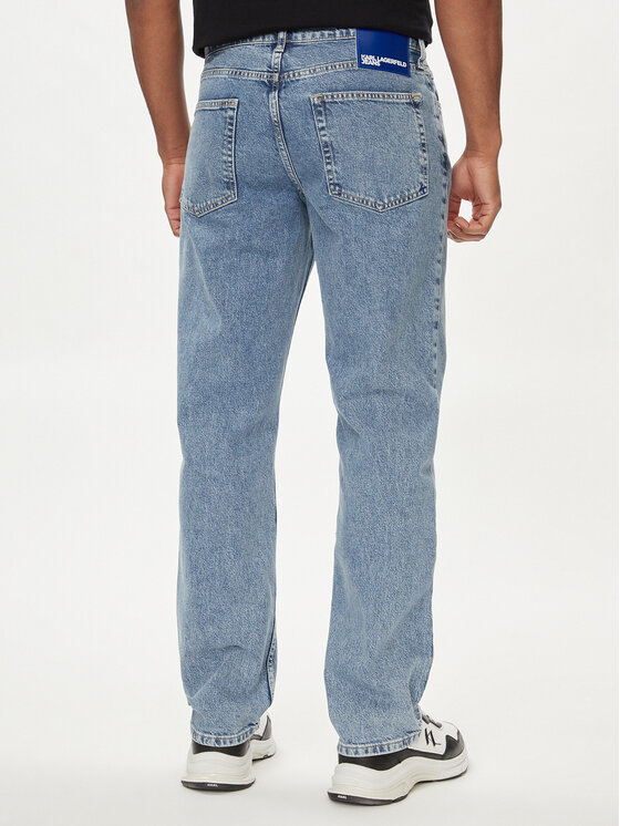 Karl Lagerfeld Jeans Karl Lagerfeld Jeans Jeans hlače 241D1108 Modra Straight Fit