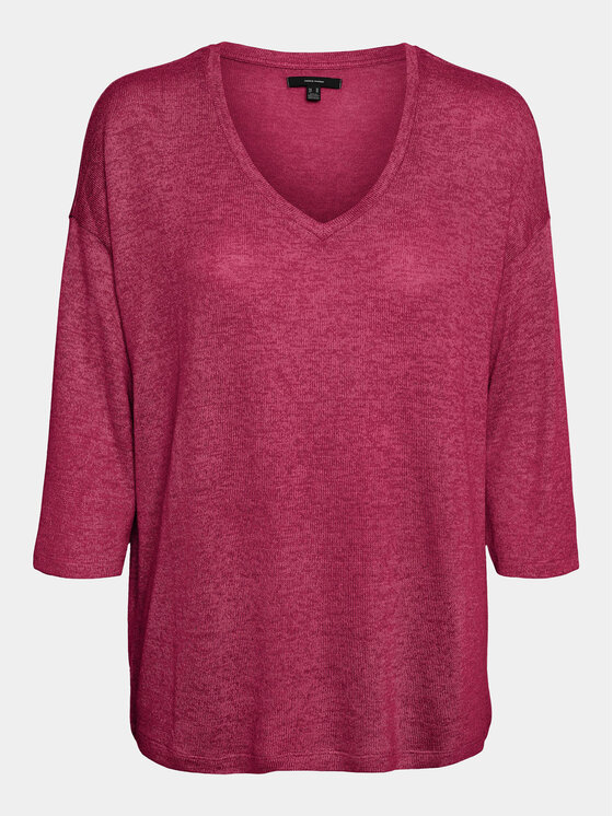 Vero Moda Curve Vero Moda Curve Bluse Brianna 10297287 Rot Regular Fit