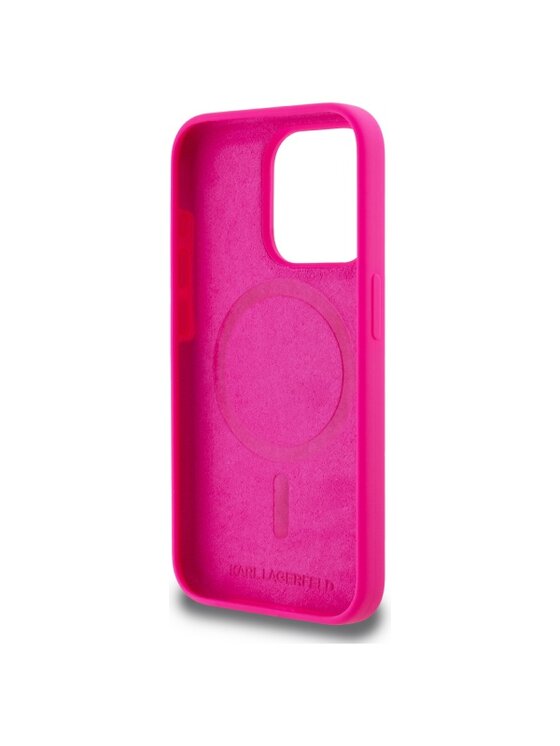 KARL LAGERFELD KARL LAGERFELD Etui na telefon Karl Head Print MagSafe Różowy