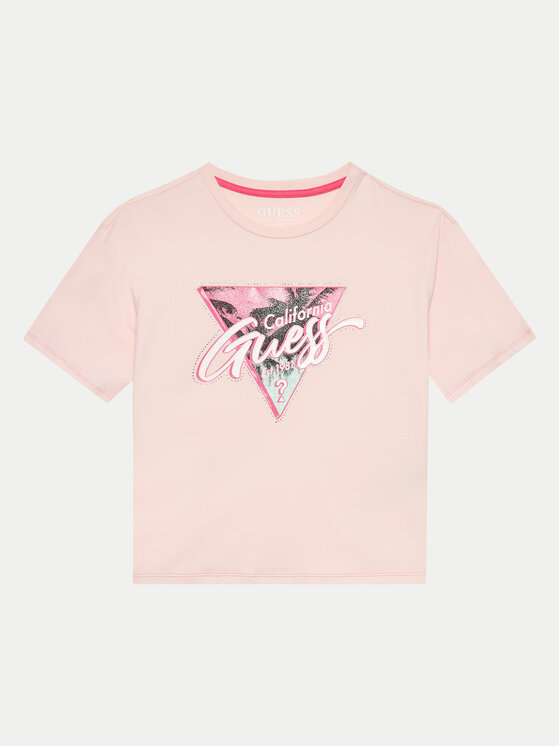 Guess Guess Marškinėliai J4GI26 K6YW1 Rožinė Regular Fit