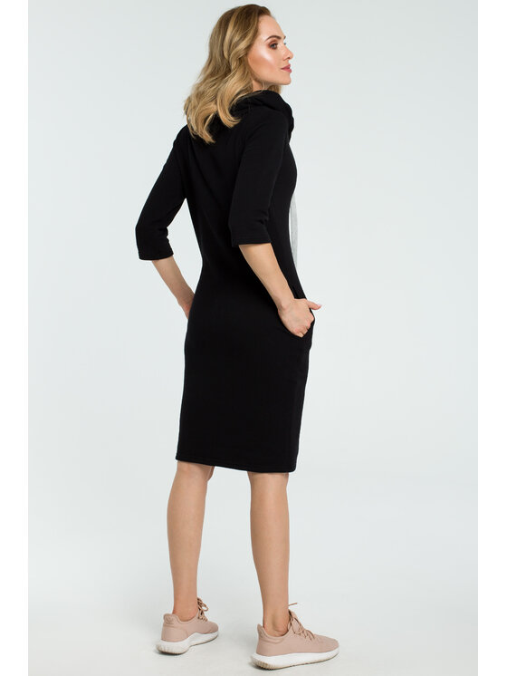 Made of Emotion Made of Emotion Vestito di maglia M391 Nero Active Fit