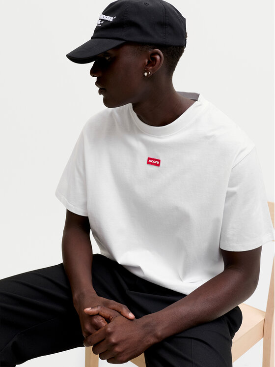 Jack & Jones Jack & Jones Póló Club Badge 12295036 Fehér Regular Fit
