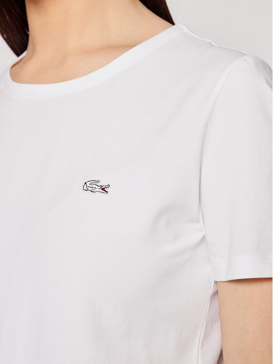 Lacoste Lacoste Тишърт TF0998 Бял Regular Fit