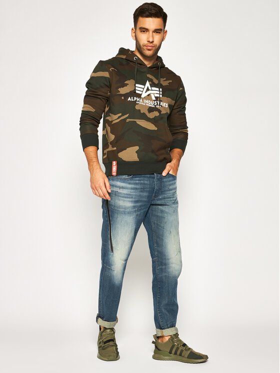 Alpha Industries Alpha Industries Sweatshirt Basic 178312C Grün Regular Fit