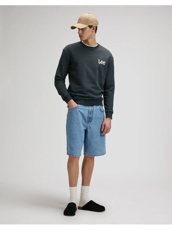 Lee Lee Pantaloncini di jeans ASHER Blu Loose Fit