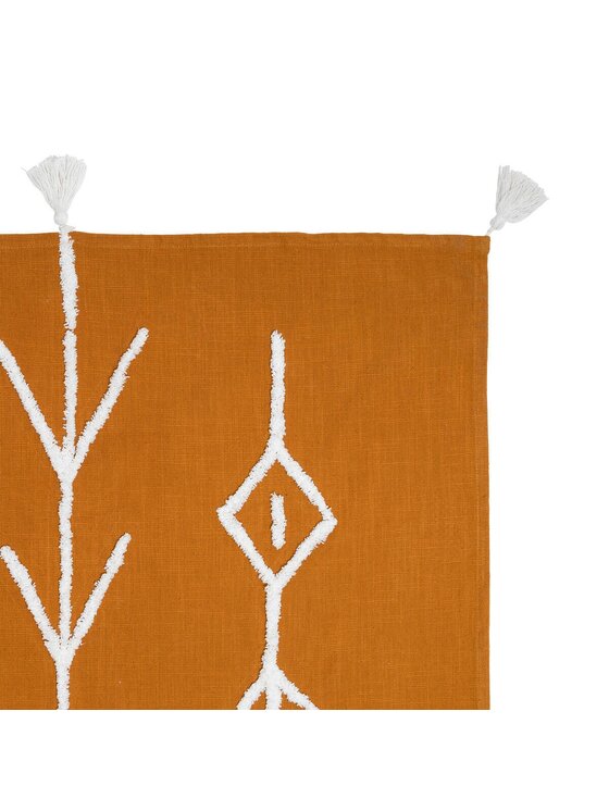 MIAhome MIAhome Narzuta na łóżko musztardowa Azteca 130x180 cm Pomarańczowy
