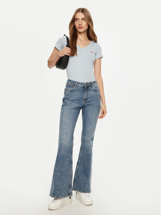 Guess Guess T-Shirt 159539 Zielony Classic Fit