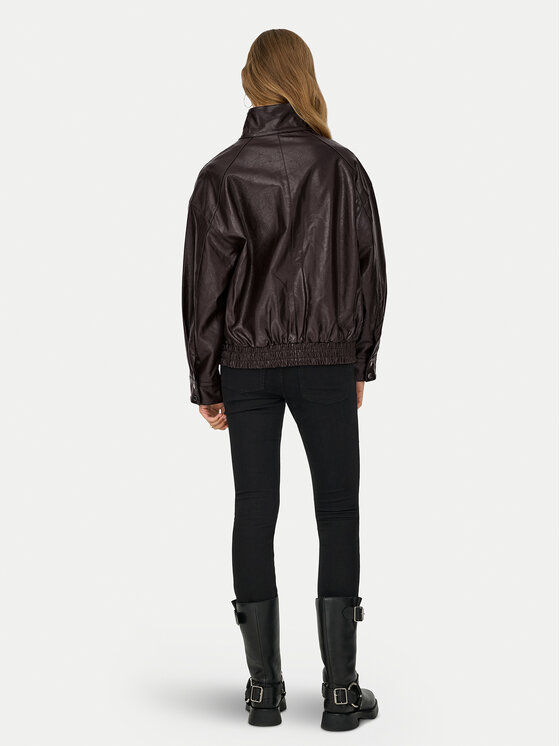 ONLY ONLY Műbőr dzseki Julia 15373024 Barna Loose Fit