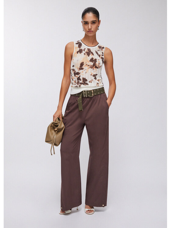 Liu Jo Liu Jo Pantaloni di tessuto TA6181TS92291015 Viola Regular Fit