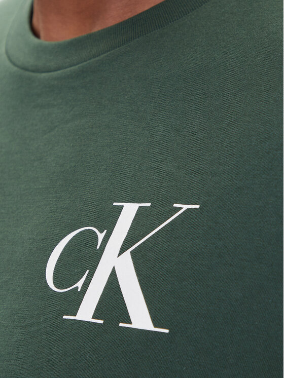 Calvin Klein Jeans Calvin Klein Jeans T-Shirt 30s Chest Logo LV04RD865G Grün Regular Fit