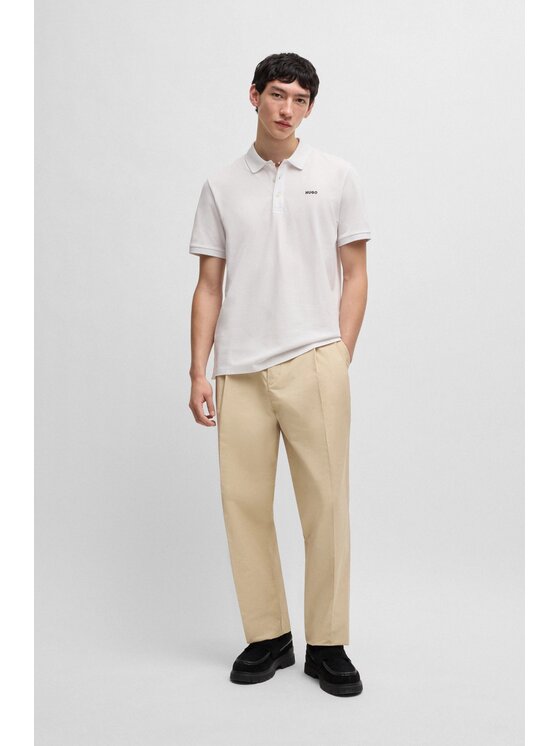 HUGO HUGO Polo 50466182-102 Biały Regular Fit