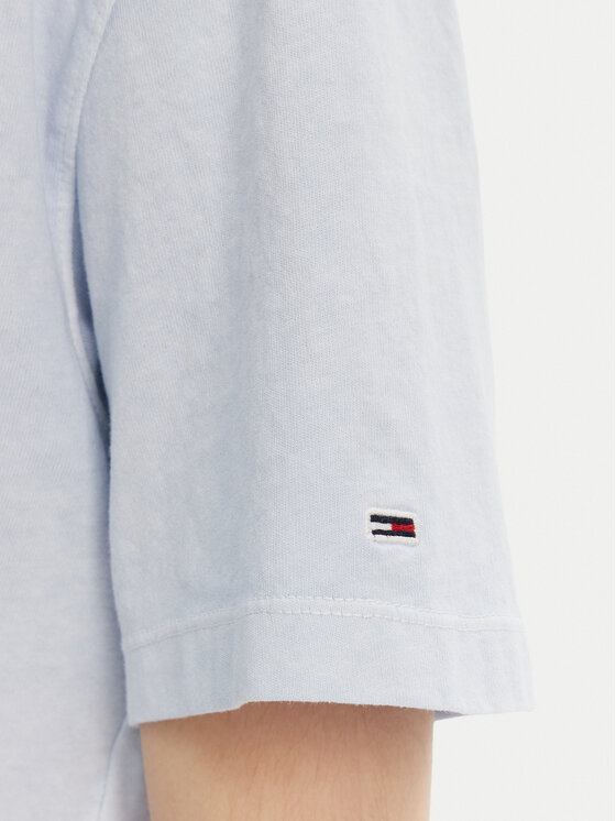 Tommy Jeans Tommy Jeans T-shirt DW0DW20324 Svijetloplava Relaxed Fit