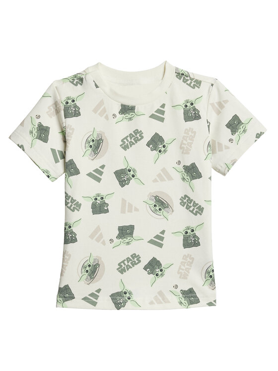 adidas adidas Set tricou și pantaloni scurți Star Wars The Mandalorian™ JF3628 Verde Regular Fit