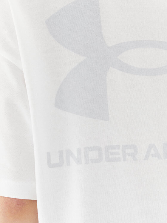 Under Armour Under Armour T-Shirt Ua W Logo Lc Oversized Hw Ss 1379948 Biały Loose Fit