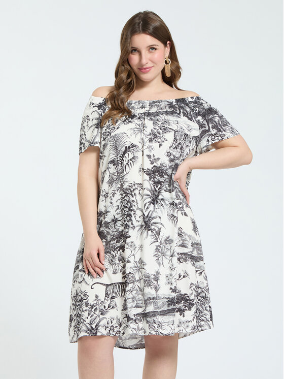 Fiorella Rubino Fiorella Rubino Sukienka codzienna 7025L001199N0S1 Czarny A-Line Fit