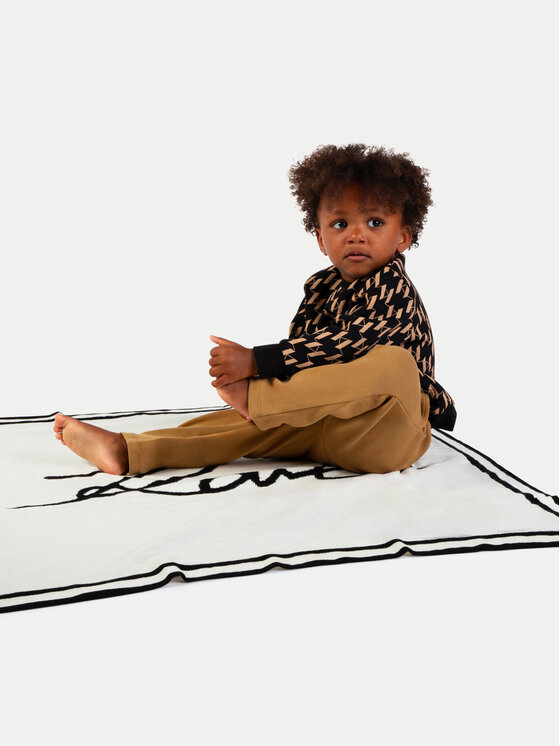 Karl Lagerfeld Kids Karl Lagerfeld Kids Komplet bluza i spodnie materiałowe Z30293 M Kolorowy Regular Fit