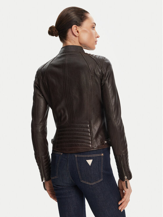 Serge Pariente Serge Pariente Lederjacke Louise Braun Slim Fit