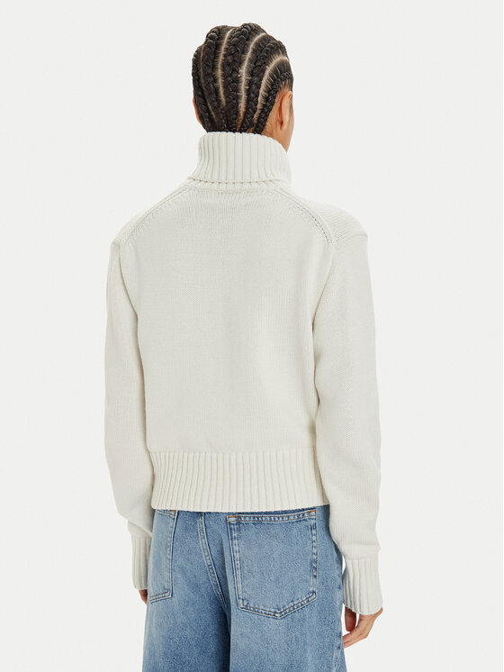 Calvin Klein Jeans Calvin Klein Jeans Dolčevita Chenille J20J224229 Bijela Regular Fit