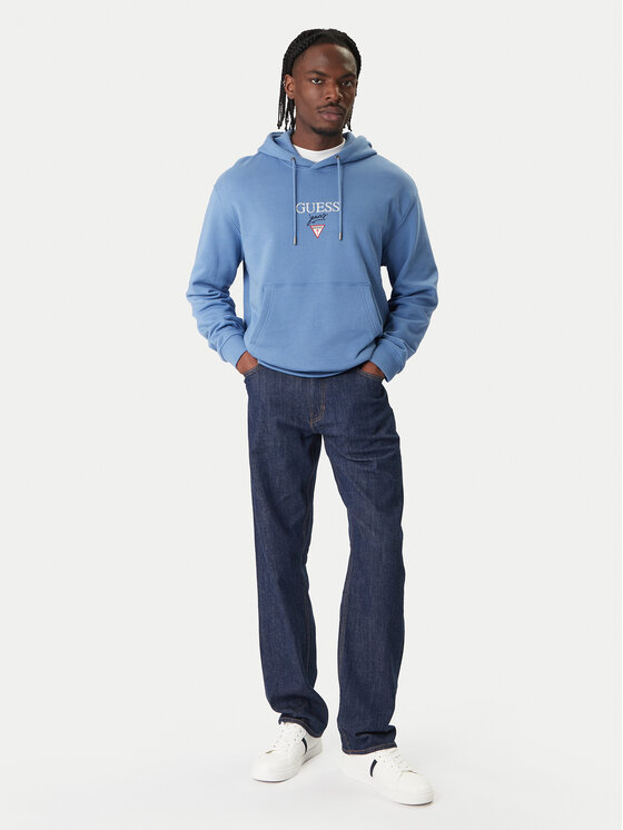 Guess Jeans Guess Jeans Світшот 180299 Блакитний Classic Fit