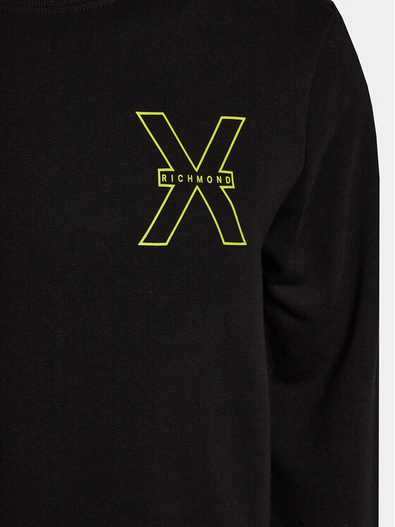 Richmond X Richmond X Sweatshirt Oris UMP24029FE Schwarz Regular Fit