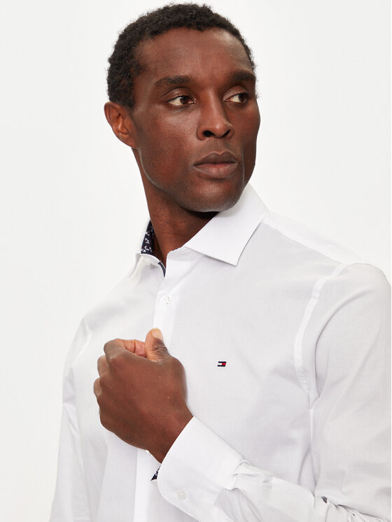 Tommy Hilfiger Tommy Hilfiger Särk MW0MW36918 Valge Slim Fit