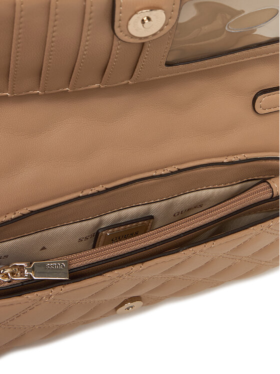 Guess Guess Дамска чанта Giully II Mini HWQG96 73750 Бежов