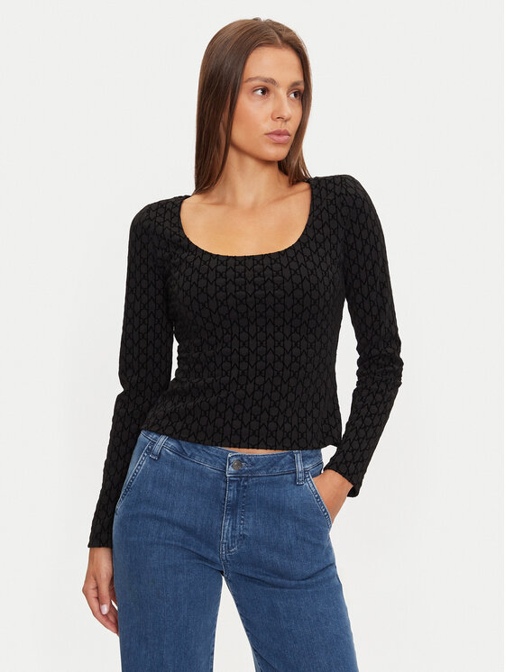 Marciano Guess Marciano Guess Halenka 4BGP28 6283A Černá Slim Fit