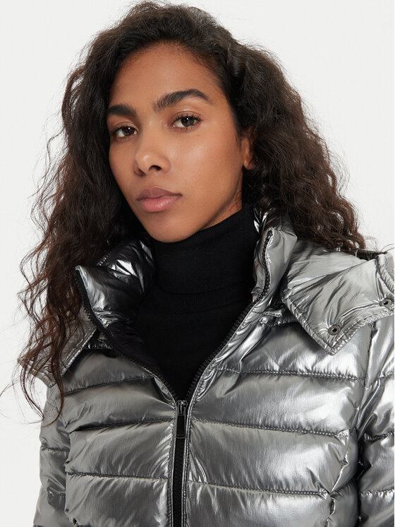 Morgan Morgan Kurtka zimowa 242-GELOLA Srebrny Regular Fit