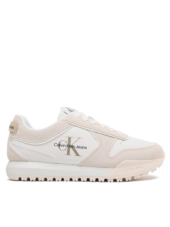 Calvin Klein Jeans Sneakers Toothy Runner Irregular Lines YM0YM00624 Alb