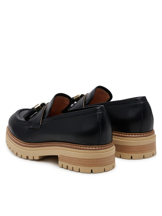 Pollini Pollini лоуфъри с дебела подметка SA10144G1MTC0000 Черен