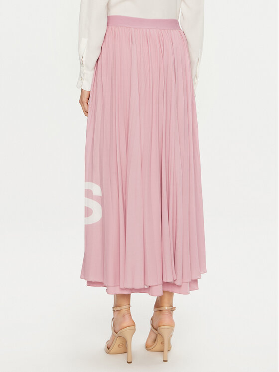 BOSS Boss Faltenrock Tiplissee 50429663 Rosa Regular Fit