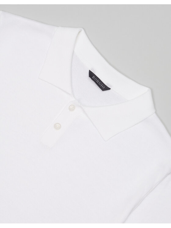 Borgio Borgio Polo dogliani Écru Slim Fit