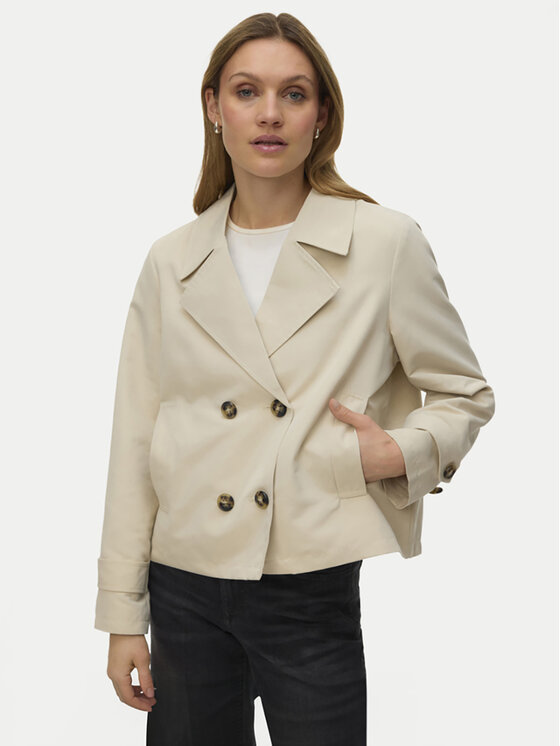Vero Moda Vero Moda Trench Chloemia 10308267 Beige chiaro Regular Fit