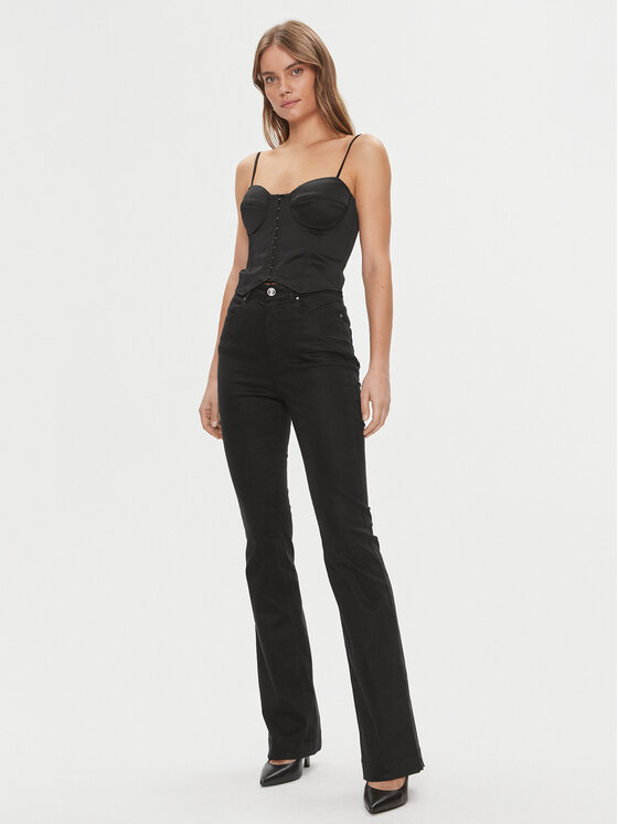 Guess Guess Topiņš W4RH17 WD1R2 Melns Slim Fit