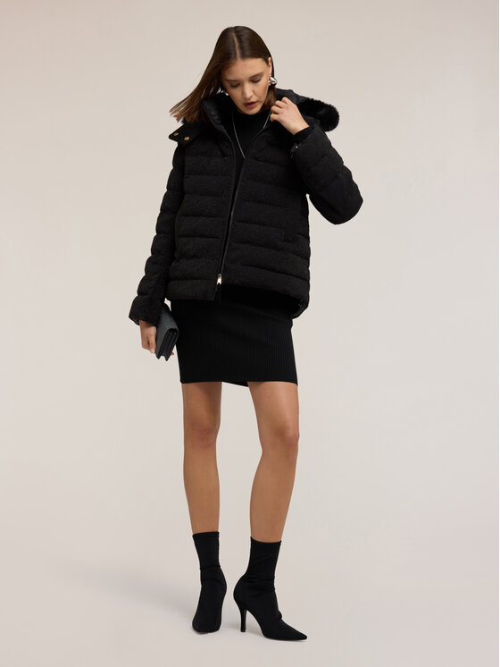 Motivi Motivi Giubbotto piumino F064Q000709N033 Nero Over Fit