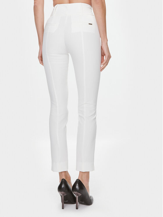 Marciano Guess Marciano Guess Kalhoty z materiálu 3BGB28 7046A Bílá Regular Fit