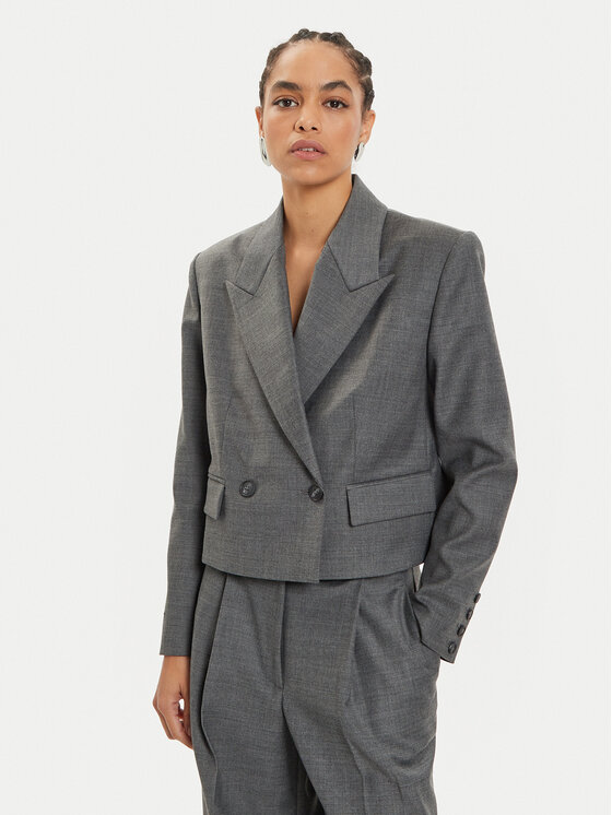 IVY OAK IVY OAK Giacca da abito Jenny IO119105 Grigio Loose Fit