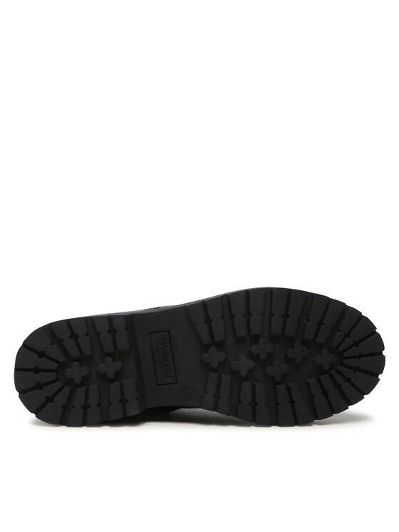 TWINSET TWINSET Šnurovacia obuv 232TCP050 Čierna