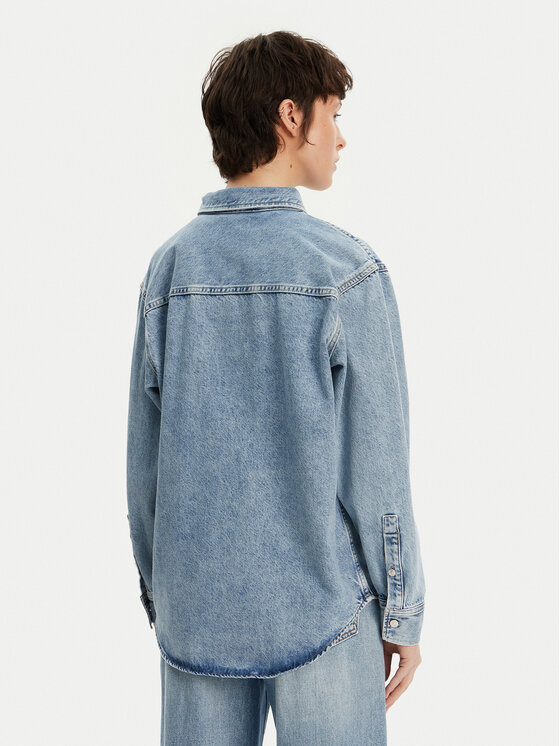 Calvin Klein Jeans Calvin Klein Jeans traper košulja J20J225516 Plava Relaxed Fit