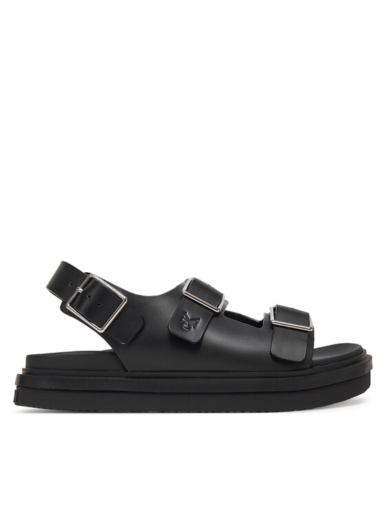 Calvin Klein Jeans Calvin Klein Jeans Sandali Flat Molded Sandal Buckle YW0YW01785 Črna