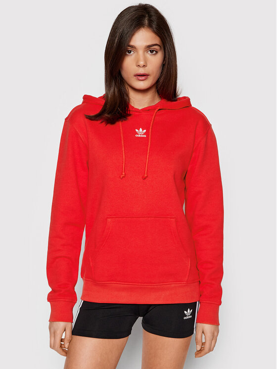 adidas Džemperis ar kapuci Hoodie HF7508 Sarkans Regular Fit