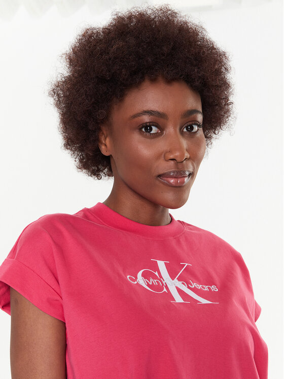 Calvin Klein Jeans Calvin Klein Jeans T-Shirt J20J220717 Růžová Relaxed Fit