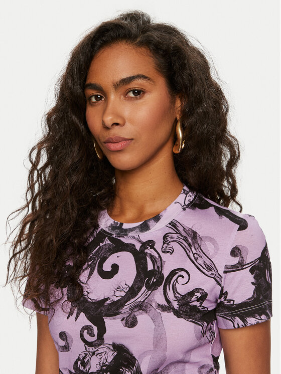 Versace Jeans Couture Versace Jeans Couture T-Shirt 76HAH6D8 Violett Slim Fit