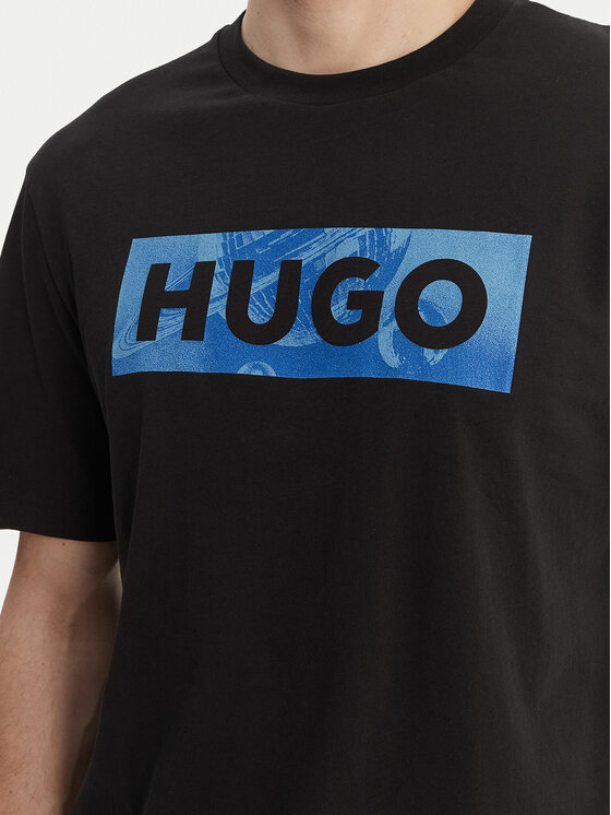 HUGO HUGO T-Shirt Nalien 50560060 Czarny Regular Fit