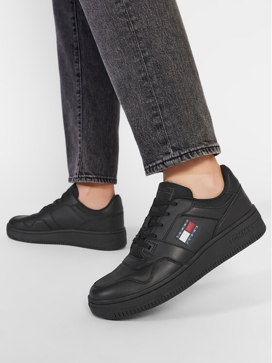 Tommy Jeans Tommy Jeans Αθλητικά Retro Basket EM0EM00955 Μαύρο