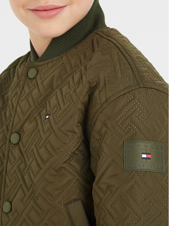 Tommy Hilfiger Tommy Hilfiger Μπόμπερ μπουφάν KB0KB08565 Πράσινο Regular Fit