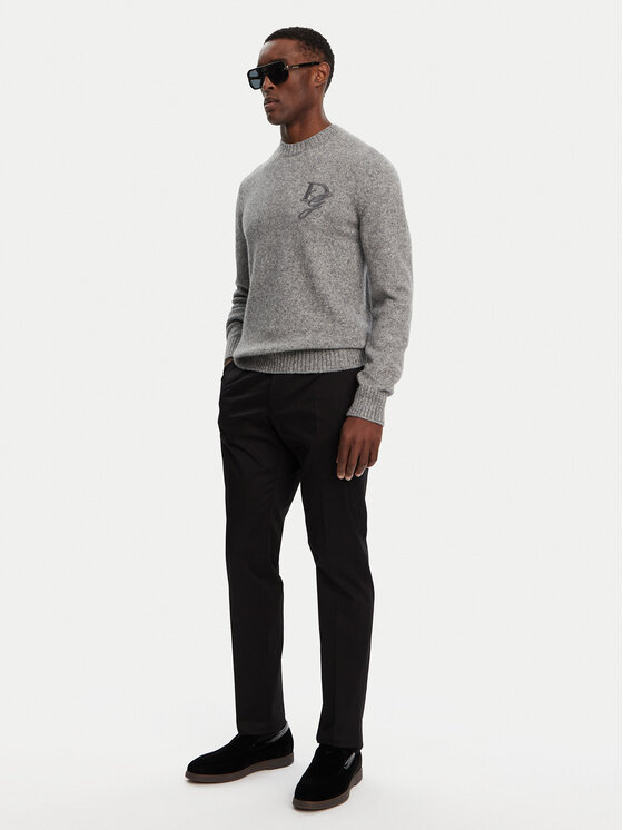 Dolce&Gabbana Dolce&Gabbana Sweter GXX02Z JFMIM Szary Regular Fit